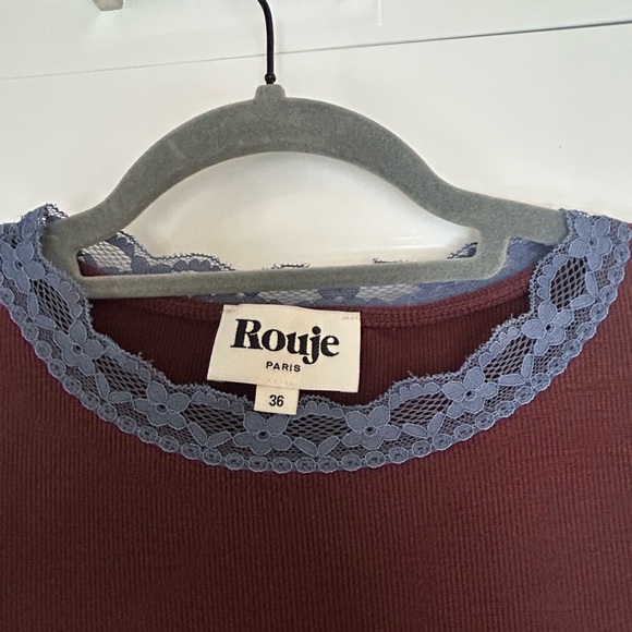Rouje Long Sleeve Top with Lace Trim - Picture 5 of 5